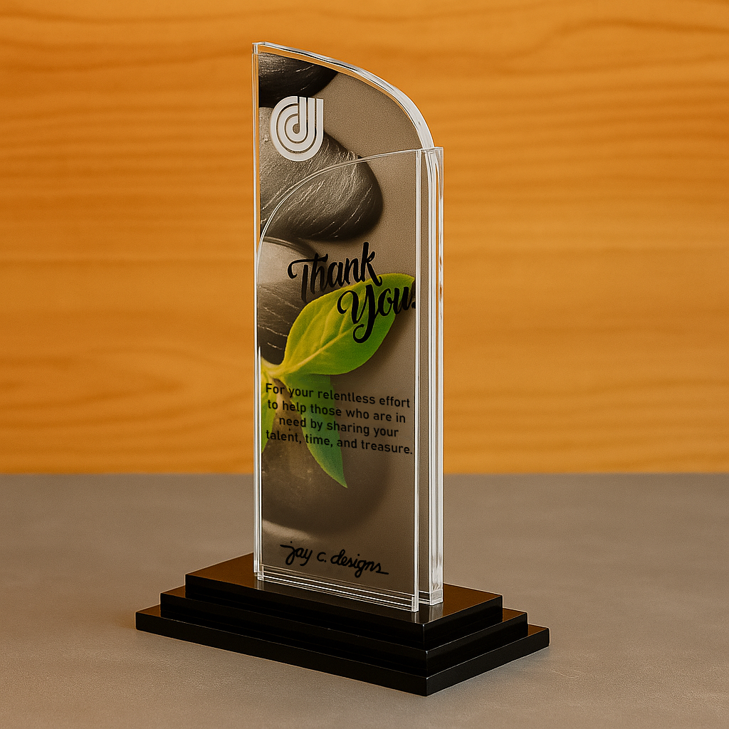 customize acrylic trophies & plaques 8036