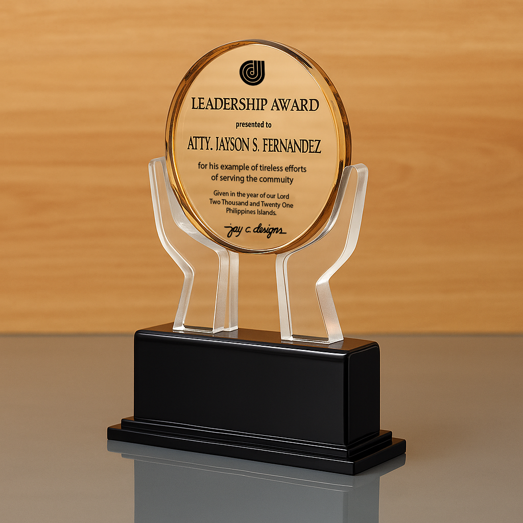 customize acrylic trophies & plaques 8042